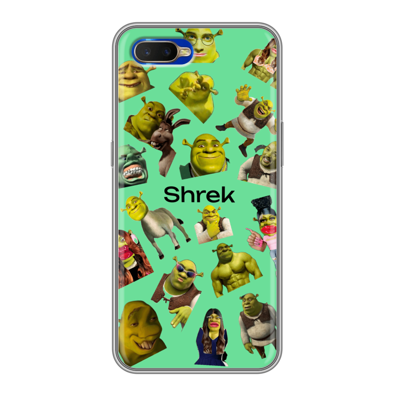 Силиконовый чехол на OPPO RX17 Neo с принтом Шрек Shrek Силиконовый чехол на OPPO RX17 Neo с принтом Шрек Shrek