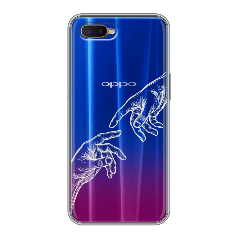 Силиконовый чехол на OPPO RX17 Neo с принтом Сотворение мира Силиконовый чехол на OPPO RX17 Neo с принтом Сотворение мира
