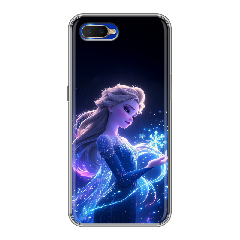 Силиконовый чехол на OPPO RX17 Neo с принтом Холодное сердце Frozen Силиконовый чехол на OPPO RX17 Neo с принтом Холодное сердце Frozen