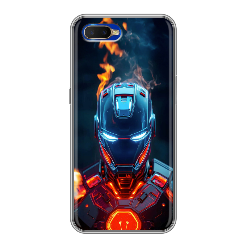 Силиконовый чехол на OPPO RX17 Neo с принтом IronMan Железный человек Силиконовый чехол на OPPO RX17 Neo с принтом IronMan Железный человек