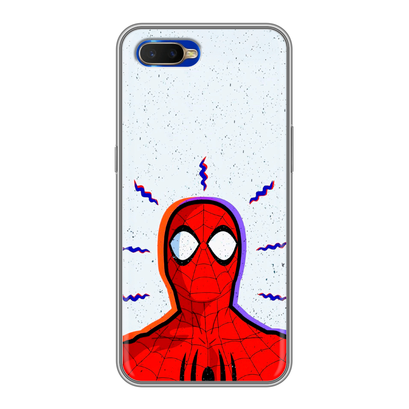 Силиконовый чехол на OPPO RX17 Neo с принтом Spiderman Человек паук Силиконовый чехол на OPPO RX17 Neo с принтом Spiderman Человек паук