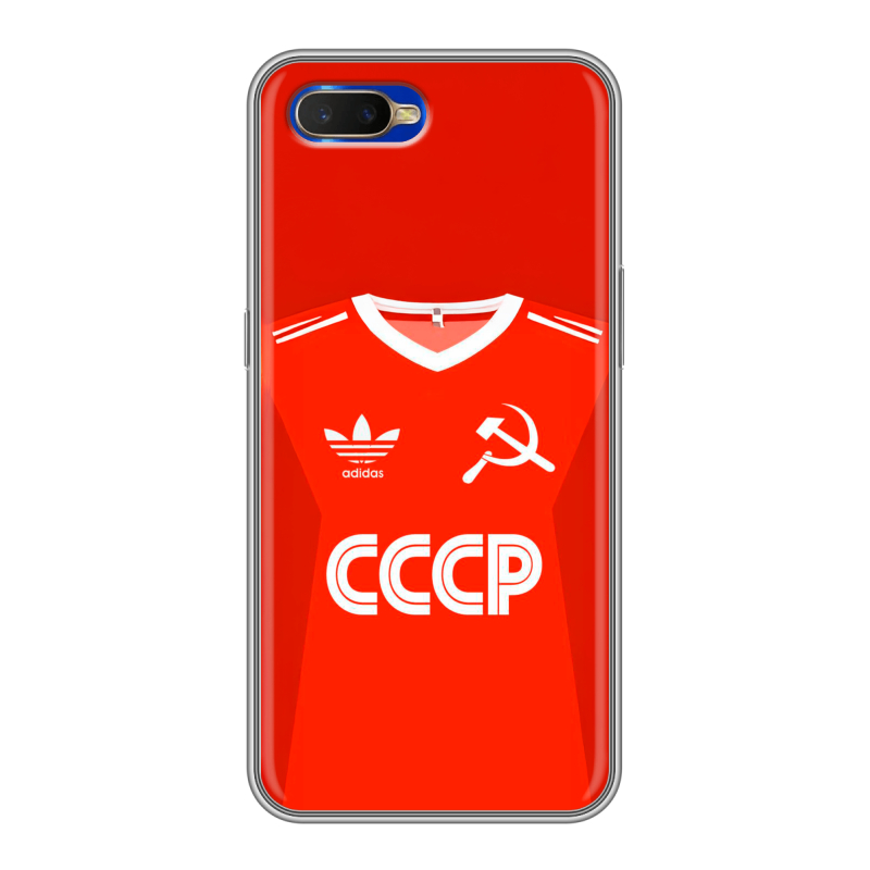 Силиконовый чехол на OPPO RX17 Neo с принтом Флаг Герб СССР Силиконовый чехол на OPPO RX17 Neo с принтом Флаг Герб СССР