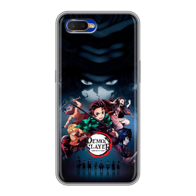 Силиконовый чехол на OPPO RX17 Neo с принтом Demon Slayer Клинок рассекающий демонов Силиконовый чехол на OPPO RX17 Neo с принтом Demon Slayer Клинок рассекающий демонов