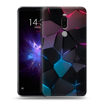 Силиконовый чехол на Meizu Note 8 с принтом Геометрия неона Силиконовый чехол на Meizu Note 8 с принтом Геометрия неона