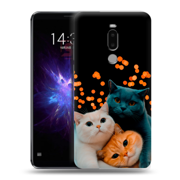Силиконовый чехол на Meizu Note 8 с принтом Кошки Силиконовый чехол на Meizu Note 8 с принтом Кошки