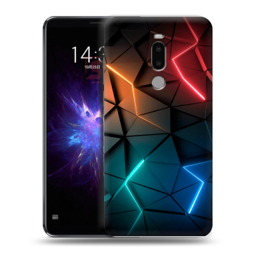 Силиконовый чехол на Meizu Note 8 с принтом Абстракция неон Силиконовый чехол на Meizu Note 8 с принтом Абстракция неон
