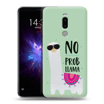 Силиконовый чехол на Meizu Note 8 с принтом Лама Силиконовый чехол на Meizu Note 8 с принтом Лама