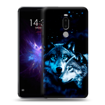 Силиконовый чехол на Meizu Note 8 с принтом Волки Силиконовый чехол на Meizu Note 8 с принтом Волки