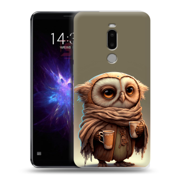 Силиконовый чехол на Meizu Note 8 с принтом Сова Силиконовый чехол на Meizu Note 8 с принтом Сова