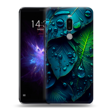 Силиконовый чехол на Meizu Note 8 с принтом Листья Силиконовый чехол на Meizu Note 8 с принтом Листья