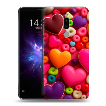 Силиконовый чехол на Meizu Note 8 с принтом Сердечки Силиконовый чехол на Meizu Note 8 с принтом Сердечки