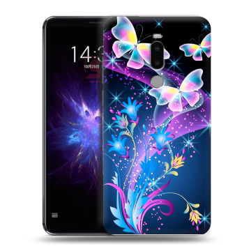 Силиконовый чехол на Meizu Note 8 с принтом Бабочки Силиконовый чехол на Meizu Note 8 с принтом Бабочки