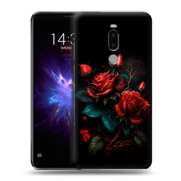Силиконовый чехол на Meizu Note 8 с принтом Розы красные