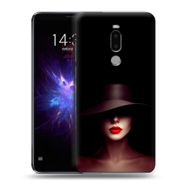 Силиконовый чехол на Meizu Note 8 с принтом Девушка в шляпе Силиконовый чехол на Meizu Note 8 с принтом Девушка в шляпе