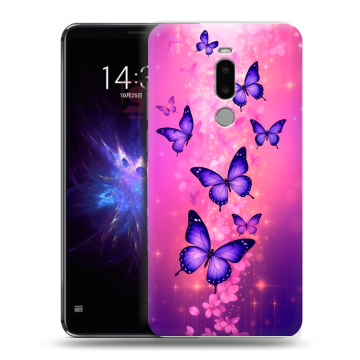 Силиконовый чехол на Meizu Note 8 с принтом Бабочки Силиконовый чехол на Meizu Note 8 с принтом Бабочки