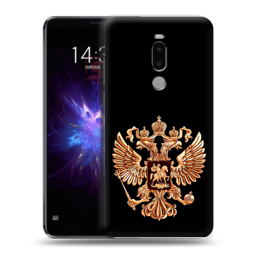 Силиконовый чехол на Meizu Note 8 с принтом Герб России золотой Силиконовый чехол на Meizu Note 8 с принтом Герб России золотой