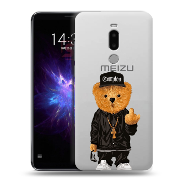 Силиконовый чехол на Meizu Note 8 с принтом Мишка Силиконовый чехол на Meizu Note 8 с принтом Мишка