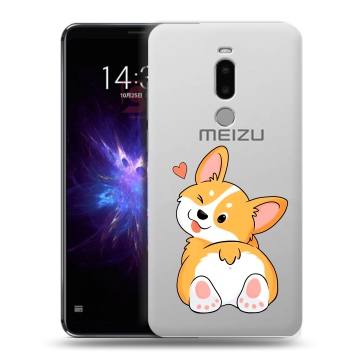 Силиконовый чехол на Meizu Note 8 с принтом Корги Силиконовый чехол на Meizu Note 8 с принтом Корги