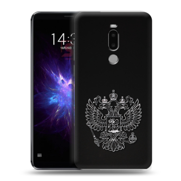 Силиконовый чехол на Meizu Note 8 с принтом Герб России