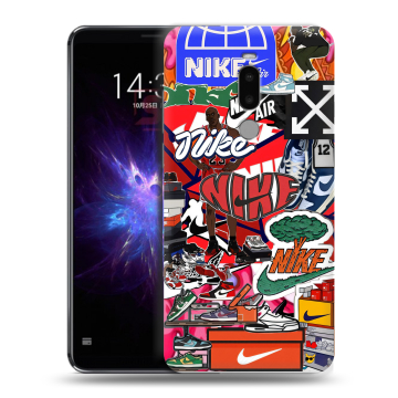Силиконовый чехол на Meizu Note 8 с принтом Найк Nike яркий Силиконовый чехол на Meizu Note 8 с принтом Найк Nike яркий