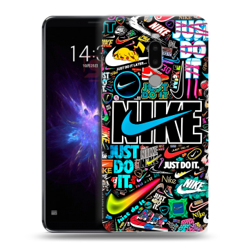 Силиконовый чехол на Meizu Note 8 с принтом найк nike черный Силиконовый чехол на Meizu Note 8 с принтом найк nike черный