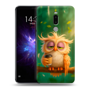 Силиконовый чехол на Meizu Note 8 с принтом сова