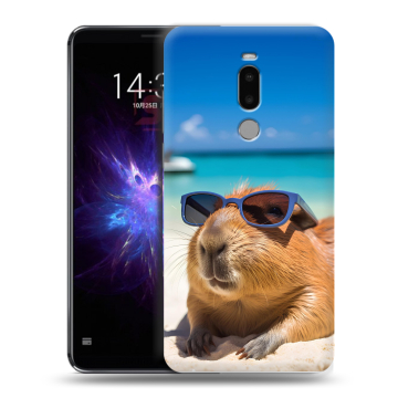 Силиконовый чехол на Meizu Note 8 с принтом Капибара