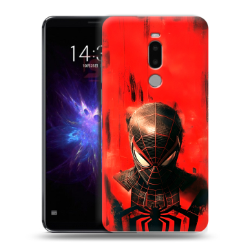 Силиконовый чехол на Meizu Note 8 с принтом человек паук spiderman Силиконовый чехол на Meizu Note 8 с принтом человек паук spiderman