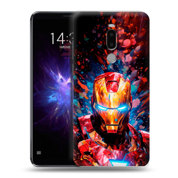 Силиконовый чехол на Meizu Note 8 с принтом Железный человек Ironman Силиконовый чехол на Meizu Note 8 с принтом Железный человек Ironman