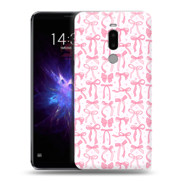Силиконовый чехол на Meizu Note 8 с принтом Розовые бантики Силиконовый чехол на Meizu Note 8 с принтом Розовые бантики