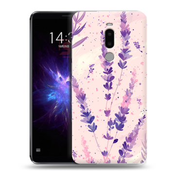Силиконовый чехол на Meizu Note 8 с принтом цветы лаванда Силиконовый чехол на Meizu Note 8 с принтом цветы лаванда