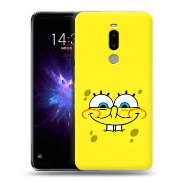 Силиконовый чехол на Meizu Note 8 с принтом спанчбоб спанч боб