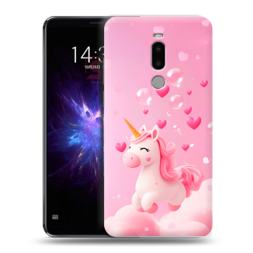 Силиконовый чехол на Meizu Note 8 с принтом Единорог