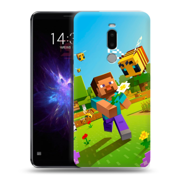 Силиконовый чехол на Meizu Note 8 с принтом Майнкрафт Minecraft