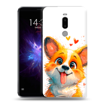 Силиконовый чехол на Meizu Note 8 с принтом корги Силиконовый чехол на Meizu Note 8 с принтом корги