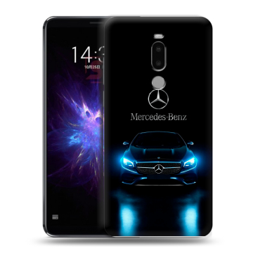 Силиконовый чехол на Meizu Note 8 с принтом Mercedes Мерседес
