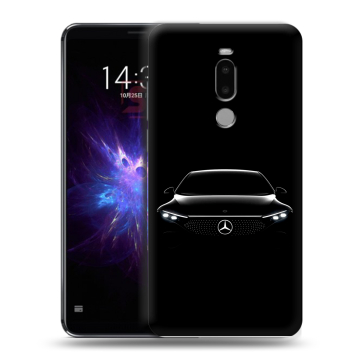 Силиконовый чехол на Meizu Note 8 с принтом Mercedes Мерседес