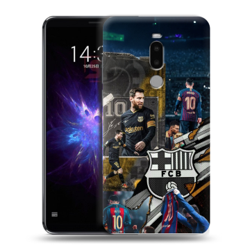 Силиконовый чехол на Meizu Note 8 с принтом Messi Barcelona