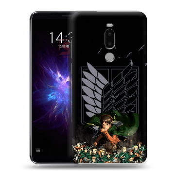 Силиконовый чехол на Meizu Note 8 с принтом Атака титанов Силиконовый чехол на Meizu Note 8 с принтом Атака титанов