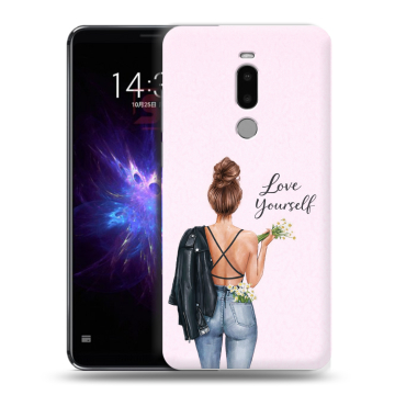 Силиконовый чехол на Meizu Note 8 с принтом женский Силиконовый чехол на Meizu Note 8 с принтом женский