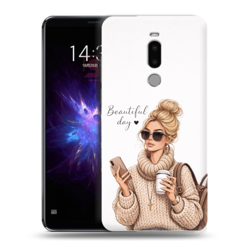Силиконовый чехол на Meizu Note 8 с принтом женский Силиконовый чехол на Meizu Note 8 с принтом женский