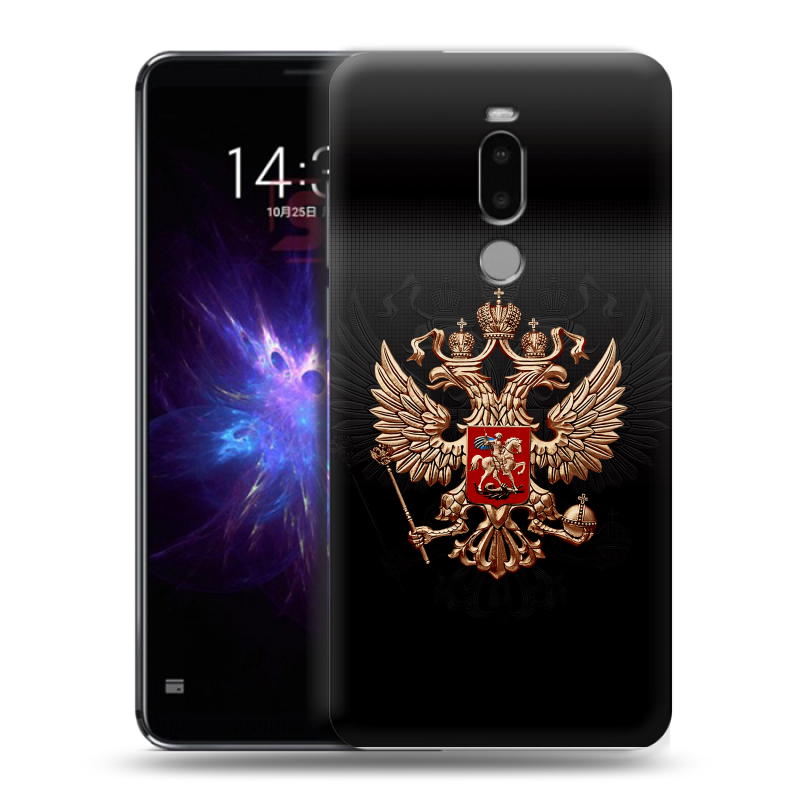 Силиконовый противоударный чехол на Meizu Note 8 с принтом Герб России Силиконовый противоударный чехол на Meizu Note 8 с принтом Герб России