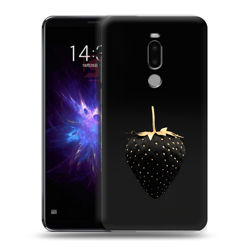 Силиконовый чехол на Meizu Note 8 с принтом Черная клубника Силиконовый чехол на Meizu Note 8 с принтом Черная клубника