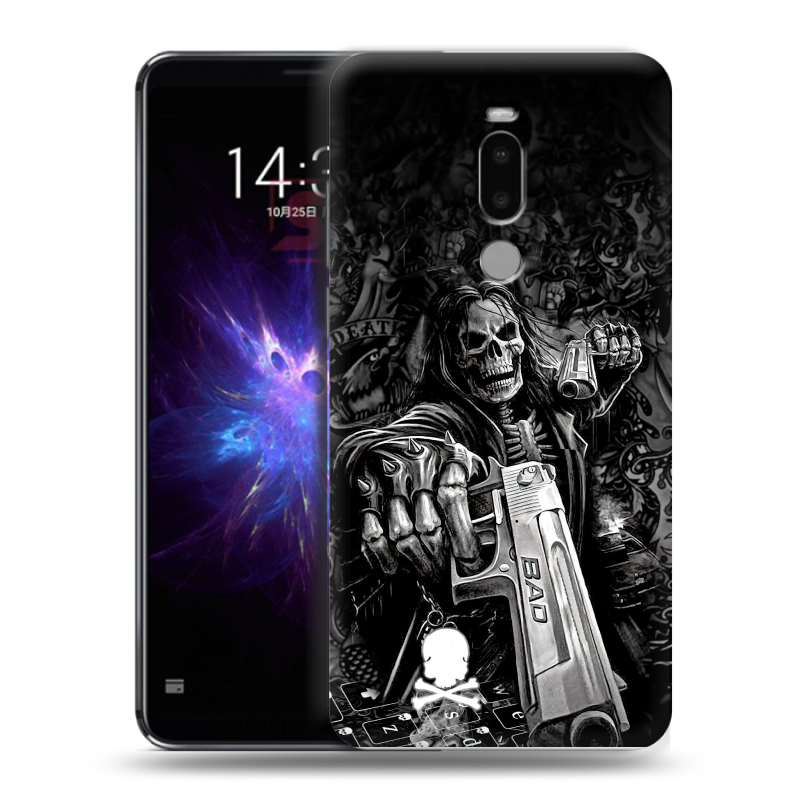 Силиконовый противоударный чехол на Meizu Note 8 с принтом Скелет Силиконовый противоударный чехол на Meizu Note 8 с принтом Скелет