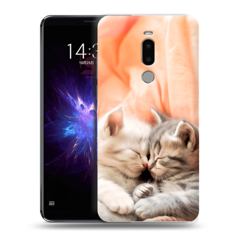 Силиконовый противоударный чехол на Meizu Note 8 с принтом Котята Силиконовый противоударный чехол на Meizu Note 8 с принтом Котята