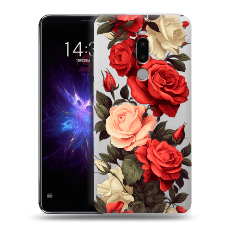 Силиконовый чехол на Meizu Note 8 с принтом Розы Силиконовый чехол на Meizu Note 8 с принтом Розы