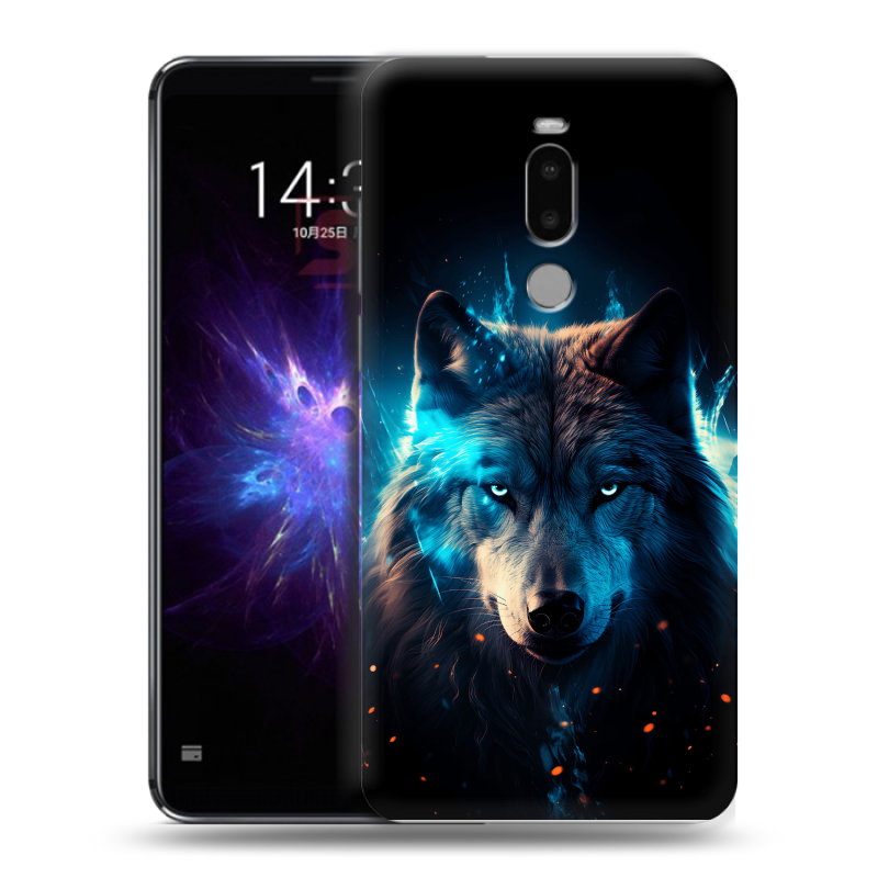 Силиконовый чехол на Meizu Note 8 с принтом Волк ночной Силиконовый чехол на Meizu Note 8 с принтом Волк ночной