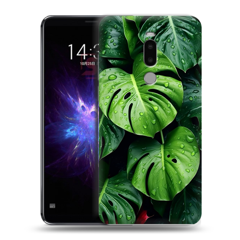 Силиконовый чехол на Meizu Note 8 с принтом Листья Силиконовый чехол на Meizu Note 8 с принтом Листья
