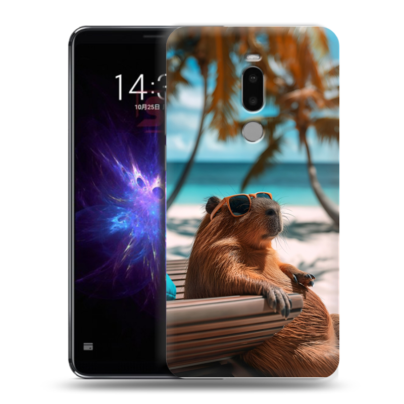Силиконовый чехол на Meizu Note 8 с принтом Капибара Силиконовый чехол на Meizu Note 8 с принтом Капибара