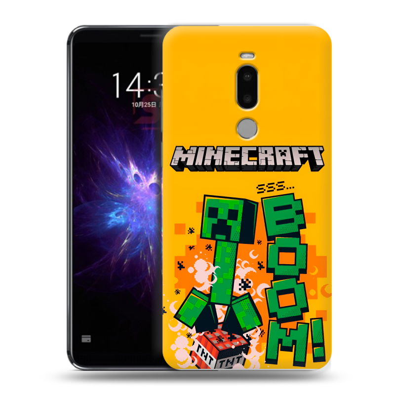 Силиконовый противоударный чехол на Meizu Note 8 с принтом Майнкрафт Minecraft Силиконовый противоударный чехол на Meizu Note 8 с принтом Майнкрафт Minecraft